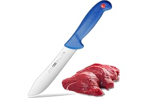 PLYS Couteau Boucher Professionnel Couteaux a Depecer: 17.5cm Viande Tranchant Couteau Filet de Sole