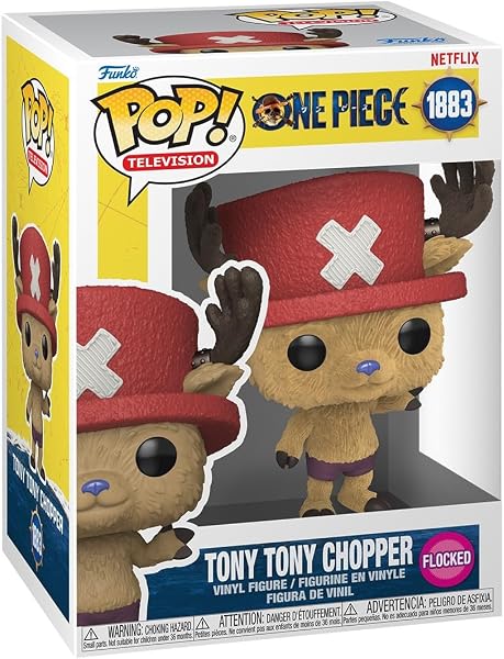Funko Pop! Television: Netflix - One Piece - Chopper - Flocked - Figura de Vinilo Coleccionable - Idea de Regalo - Mercancía Oficial - Juguetes para niños y Adultos - 1