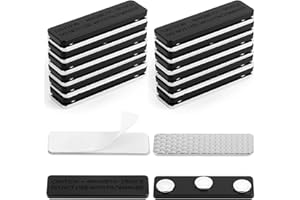 Flintronic 12PCS Moustiquaires de Fenêtres Clips Magnétiques, Aimants pour Moustiquaire Fenetre Clips, Fenêtre Aimant Puissant Autocollant Clips de Fixation d'écran, Pas Perçage ou Serrage Requis