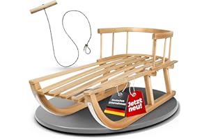 BambiniWelt by Rafael K. Davoser Luge en bois pour enfant avec dossier 90 cm