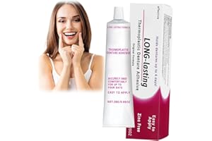 BIGYQIU Thermoplastic Denture Adhesive,Denture Adhesive,Comfortable Non-Glue Dentu/re Adhes/ive Cream,Long Holding Dentu/re Reliner,Convenient Dental Glue for Teeth,Improves Dentur/e Fit,Comfort and Stability