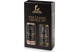 TruffleHunter - Classic Truffle Set - Truffle Dust & Black Truffle Oil Gourmet Food Seasoning