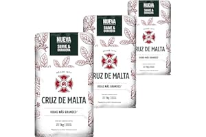 YERBOX Yerba Maté Cruz de Malta Traditionnel 3 kg ( 3x1 kg)+échantillon (40g) |Boisson énergisante et tonique, riche en vitamines et antioxydants! Accélère le métabolisme.