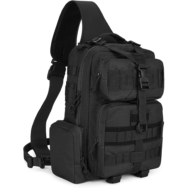 Sac Bandoulière Tactique USB - Sac De Poitrine/pack - Nylon Imperméable - Unisexe - Neuf Sans étiquettes