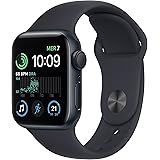 Apple Watch SE (2ª gen.) (GPS, 40mm) Smartwatch con cassa in alluminio color mezzanotte con Cinturino Sport color mezzanotte 