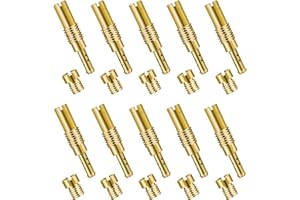 LQKYWNA Boite de Gicleur 20 PCS Carburateur, Carburateur Principal Jet Set, Et Lent/Pilot Jet Kit Métal Durable, Pour PWK CVK