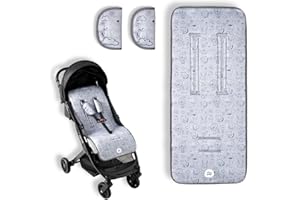 VARIOUSS Colchoneta Para Silla De paseo Universal, Transpirable Ideal Para Verano Cochecitos (DC033C)