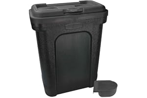 Pilot Imports Pet Dry Food Storage Bin Container Dog Cat Animal Bird Seeds Storage Box Tub (Grey)