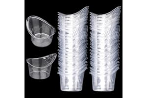 lasuroa 80stk 5ml Einweg Augenwaschbecher, Kunststoff Augenreinigung Reinigungswerkzeuge Tragbare Messbecher Augenreiniger Set für Spülen von Staub Entspannung Müder Augen Zuhause Reisegebrauch