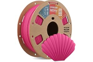 OVERTURE Matt PLA-filament 1,75 mm 1 kg, matt magenta PLA 3D-skrivarfilament 1 kg (2,2 pund) kartong spole – snyggt sår, dime