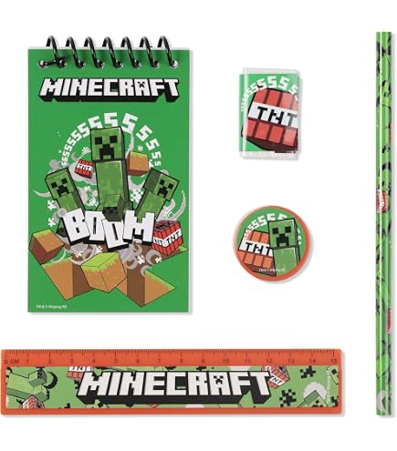 Danilo Promotions LTD - Biglietto Di Auguri Di Compleanno Per Bambini, Tema Minecraft, Per 6 Anni