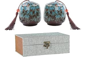 LYLQMY 2pcs Small Urns For Human Ashes,Keepsake Urns For Human Or Pet Ashes, Mini Ceramic Memorial Urn And Burial Ash Storage For Family & Loved Ones
