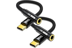 NGOKGA USB C to 3.5mm Adapter, Type C to 3.5mm Headphone Aux Audio Earphone Jack for iPhone 15 Pro Max, Samsung Galaxy, Google Pixel, iPad Pro, HUAWEI, Xiaomi, and More Type C Devices