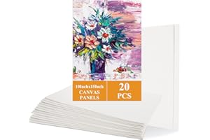 APACALI 20PCS Canvas Board 26.5x38cm, A3 Canvas for Painting, Blank Canvases for Art, White Canvases for Painting, Sketching, Drawing