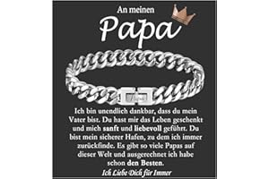 FAOMZQ Geschenk für Männer, Kubanische Armband mit Gravur für Bonus Papa Stiefpapa, Geschenk für Sohn Bruder Meinen Mann zum Geburtstag Vatertag Abschluss Weihnachten Valentinstag