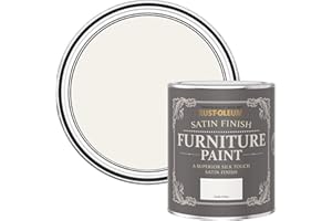 Rust-Oleum White Furniture Paint in Satin Finish - Chalk White 750ml