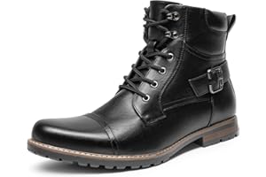 Bruno Marc Męskie buty motocyklowe, sznurowane, klasyczne buty Chukka Boots Biker, buty rekreacyjne