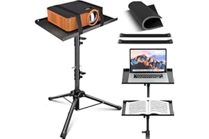 CAHAYA Projektorstativ, multifunktionellt golvstativ för laptopstativ, projektor, kamera med justerbar höjd för utomhusfilmer, dator CY0331-1