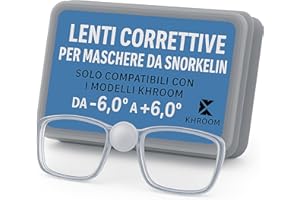 Khroom Lenti per maschera da snorkeling | personalizzare | da -6,0 a +6,0 diottrie