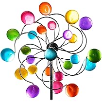 Flugzeug Windspinner Für Garten - Wetterfeste Metall Windmühle