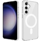 Coverzone Galaxy S26 İle Uyumlu Kılıf Şeffaf, Wireless Magsafe ile uyumlu Silikon Kapak S26 i&ccedil;in Kılıf, Şeffaf