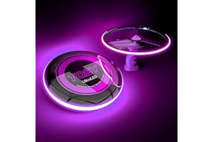 TOSY Patented Boomerang - 3 Super Bright LEDs, Rechargeable, Auto Light Up, Launcher & Flying Disc/frisbee included, Perfect Outdoor Games, Birthday & Camping Gift for Men/Boys/Teens/Kids