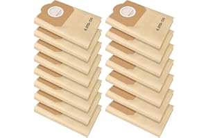 Inwee 15 Bolsas de Filtro de Papel para Aspiradoras Karcher 6.959-130.0,para bolsas aspiradora Karcher WD3 WD3P MV3 MV3P Premium,Bolsas de Filtro de Papel de Repuesto para Aspiradora en Seco y Húmedo