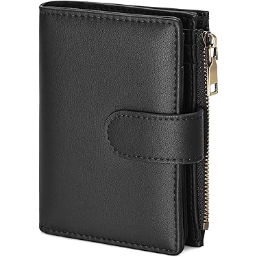 Portafoglio minimalista sottile alla moda Porta carte di credo in pelle PU Borsa corta Porta carte d'identà in pelle Carta multi slot per banca color caramello  1524