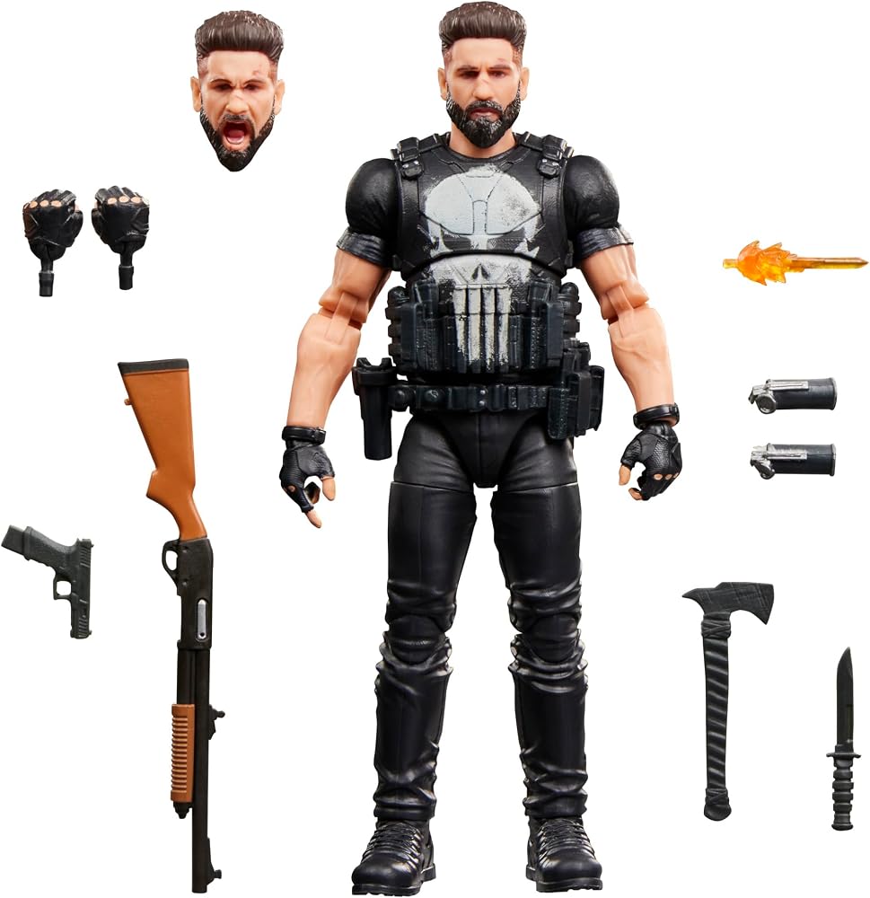 Marvel Legends Series Punisher, The Punisher Aksiyon Figürü Seti Koleksiyon için (15 cm)
