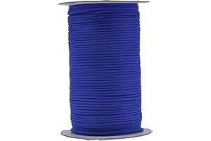 ‎IHKFILAN IHKFILAN Polypropylen Utility Rope Kordelzug Hohl geflochtenes, PP-Seil Barrier Rope Polypro Rope, Flechtleine Tauwerk,Outdoor Seil Knotenfest (Blue, 3MM)
