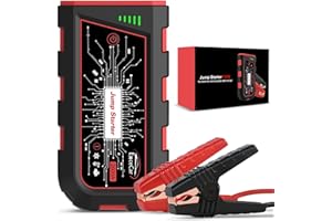 LIFBETTER 2000A Jump Starter Power Pack, 12V Ultrasafe Lithium-ion Car Jump Starter, Portable Car Battery Booster Pack with Jumper Cables for (Up to 8.0L Petrol and 6.5L Diesel Engines), LED Flashlight