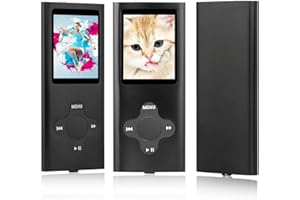 ES Traders® MP3 Player – MP3 Players with 8GB Memory, FM Radio, Voice Recorder & Rechargeable – 4th Generation Portable Music Player for Kids and Travellers – Includes Earphones & USB Cable