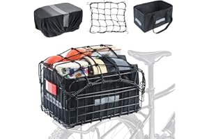 Wdmiya Panier arrière de vélo avec poche étanche