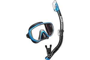 Tusa Serene Adult Mask & Snorkel Set - Colour Choice (Black/Fishtail)
