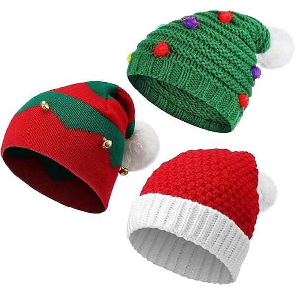 TAGVO Kerstmuts voor volwassenen en kinderen, kerstmanmuts, wintermuts
