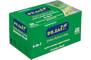 DR. EASY DR.EASY Trocknerblätter Kräuterformel Weichspülerblätter 252 Ct für Wäsche Sommer frisch，Keine künstlichen Düfte Keine Farbstoffe Reduzieren Sie Statik & Falten Helfen Sie Haustierhaare abzustoßen