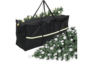 MTFun Garden Furniture Cushion Storage Bag,173CM,210D Oxford,Waterproof,Anti-UV, Heavy Duty Fabric Christmas Tree Bag with Handle and Zipper for Home Patio Accessories (173*76*51cm)