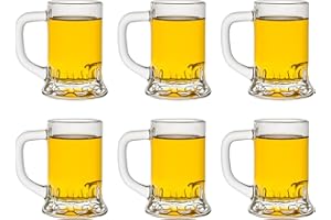 Libbey Mini Mug de chupito - 40 ml/ 4 cl - 6 Piezas - Apto para lavavajillas - Ideal para juegos de beber - Oktoberfest