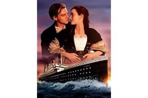 HUASHUZI 5D Diy diamond painting titanic pintura diamante bordado de punto de cruz diamante pintura kit completo 30x40cm para la decoración de la pared del hogar