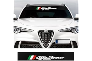 HENGYUESHANG Autocollant pour vitre de voiture compatible avec Alfa Romeo Giulietta Giulia Stelvio Mito 159 Spider Brera 147 166 Accessoires