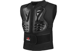 PELLOR Armatura Moto Protezione per Colonna Vertebrale e Torace Equipaggiamento Protettivo per Ciclismo Moto Sci Equitazione Skateboard Protezione per Torace e Schiena Equipaggiamento Anticaduta