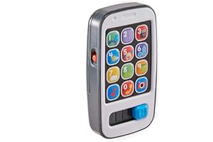 FISHER-PRICE Lernspaß Smartphone - interaktives Kinderspielzeug mit 20+ Liedern und Geräuschen, fördert Feinmotorik und Hand-Augen-Koordination, spricht deutsch, ab 6 Monaten/ 1 Jahr, BHB90