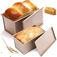 DUBUOZA Moules à Pain De Mie Avec Couvercle - Lot De 2 Pièces Rectangulaires Pour Toasts, Brioches Et Gâteaux Maison