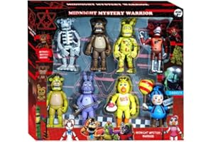 Zhongkaihua FNAF Figurine Lot 1/6/8 Security Breach FNAF Fazbear Bonnie/Foxy/Chica Figurines Five Nights Game 16,5 cm FNAF Action Figure Styles Couleurs Multiples