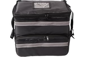 Natudeco Food Delivery Backpack 50L Insulated Pizza Delivery Backpack Large Take Out Food Delivery Thermal Bag with Expandable Layer for Camping Beach