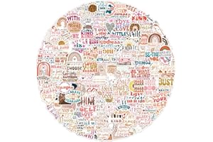 RIKAPETO 200Stück Boho Inspirierende Aufkleber, Motivierende Aufkleber, Positive Aufkleber, Affirmations Aufkleber für Wasserflaschen, Laptop, Vision Board, Journaling, Scrapbooking, Erwachsene,Studenten