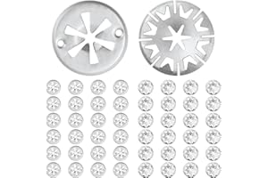 MirraSwit 50 Stück Klemmscheiben Hitzeschutzblech, 30mm Befestigung Hitzeblech Sicherungsscheiben, Hitzeschutzblech Reparatursatz Auto, Hitzeschutzblech Auspuff für Verschiedene Autosos