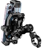 Support Téléphone Moto Antivol Et Anti-vibration - Pour Smartphone 5,4-7,2 Pouces, Guidon 12-45 Mm
