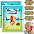 Tinnitus Relief Patches for Ringing Ears, Wieat Natural Herbal Relieves Earaches Patches, Ear Infection Treatment Patches for Hearing Loss, Ear Pain Relief, Soothing Ear Pain, Itchiness(2 Pack, 24Pcs)