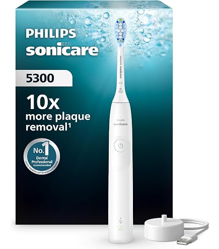 Philips Sonicare 5300 Electric Toothbrush HX7108/03, White, Next